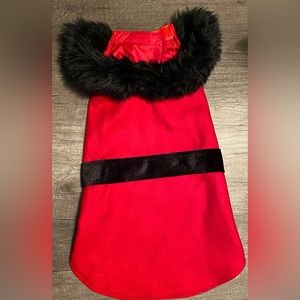 Companion Road red and black dog coat. Size Medium